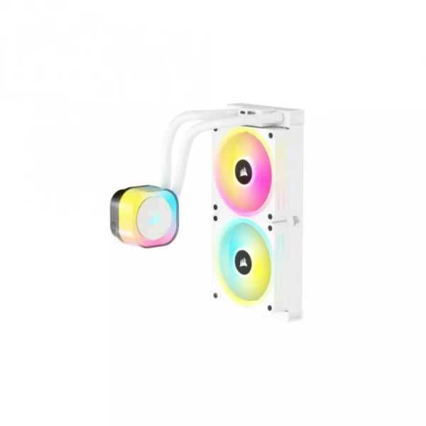 Enfriamiento Liquido AIO CORSAIR ICUE LINK H100I RGB / 240MM / 480 - 2400RPM / 63.1 CFM / Blanco - Image 5