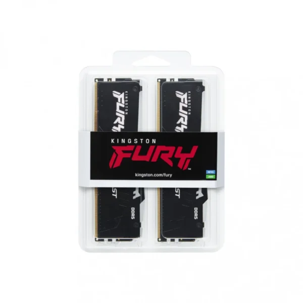 Kit De Memoria RAM KINGSTON Fury Beast RGB / 32GB (2 X 16GB) / DDR5 5600MHz* OC / CL36 / 288Pines / Negro - Image 2