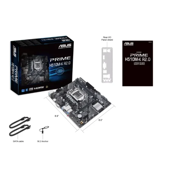 Tarjeta Madre Asus Prime H510M-K R2.0 / Socket Lga1200 / 11TH Gen / 64GB X2 DDR4 3200MHZ / M.2 Pci-E 3.0 / Vga, Hdmi / Micro-ATX - Image 6