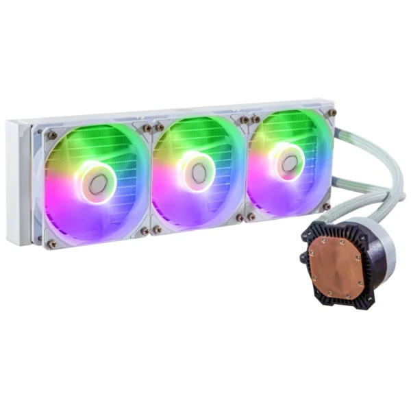 Enfriamiento Liquido AIO COOLER MASTER MASTER LIQUID 360L S / 650-1750 RPM / 71.93 CFM / 27.2 dBA / 4Pin 12V, 3Pin 5V / Blanco - Image 2