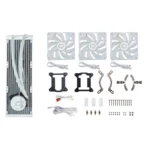 Enfriamiento Liquido AIO COOLER MASTER MASTER LIQUID 360L S / 650-1750 RPM / 71.93 CFM / 27.2 dBA / 4Pin 12V, 3Pin 5V / Blanco - Image 6