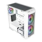 Gabinete COOLER MASTER MASTERBOX HAF 500 / ATX / Cristal Templado / 4 Vent. Incluidos / Usb 3.2 / Blanco