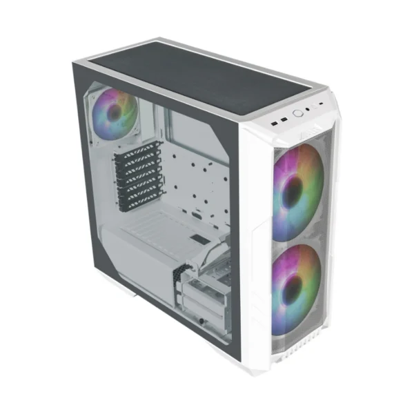 Gabinete COOLER MASTER MASTERBOX HAF 500 / ATX / Cristal Templado / 4 Vent. Incluidos / Usb 3.2 / Blanco - Image 2