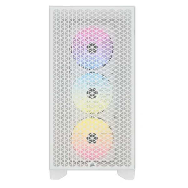 Gabinete CORSAIR 3000D AIRFLOW RGB / ATX / Cristal Templado / 3 Vent. Incluidos / USB 3.2 / Adaptador ARGB Incluido / Blanco - Image 3