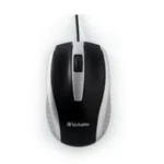 Mouse VERBATIM Óptico / Alámbrico Usb / Negro Con Plata / 99741 - Image 2