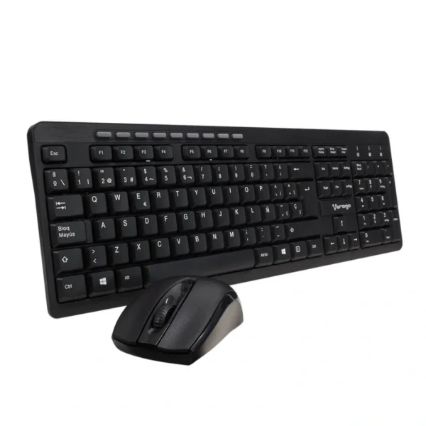 Kit De Teclado Y Mouse VORAGO KM-304 / Inalámbricos / USB / 1600 Dpi / Español / Negro - Image 1