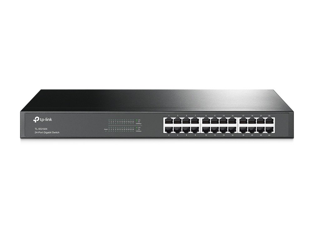 CP-TP-LINK-TL-SG1024-1 Switch Tp-Link Tl-Sg1024 / 24 Puertos MDI-MDIX / Rj45 Gigabit 10, 100, 1000 / No Administrable / Rack 19 Pulgadas / 1000Mbps - Image 1