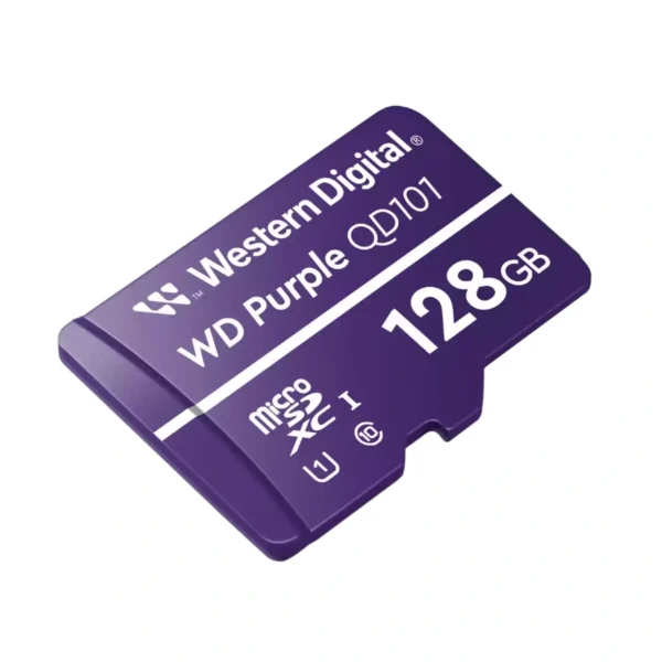 Micro SDXC Flash WESTERN DIGITAL Purple SC QD101 / 128GB / Clase 10 / 3D NAND / Color Purpura - Image 2