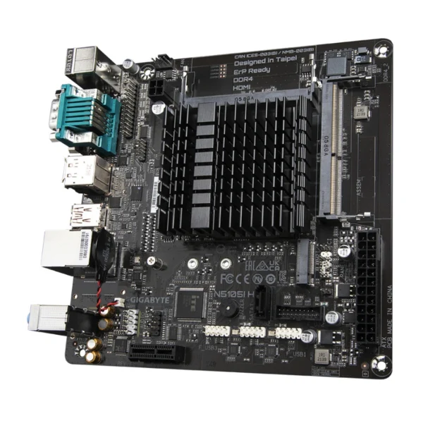 Tarjeta Madre GIGABYTE N5105I H / Procesador Intel Celeron 2,0 GHz Integrado / DDR4 / NVME M.2 PCIe 3.0 X2 / USB 2.0, USB 3.2 / Hdmi, Dp, Vga / Mini ITX - Image 4