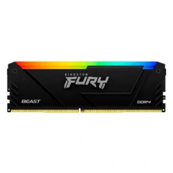 Memoria RAM KINGSTON Fury Beast RGB / 32GB / DDR4 3200MHz* OC / CL16 / Negro