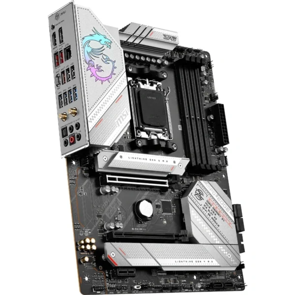 Tarjeta Madre MSI MPG B650 Edge Wifi / Socket AM5 / 256GB X4 DDR5 7800Mhz / Hdmi, Dp / USB 3.2, 2.0 / M.2 PCIe 5.0 / ATX - Image 3