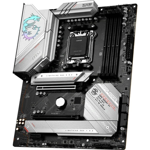 Tarjeta Madre MSI MPG B650 Edge Wifi / Socket AM5 / 256GB X4 DDR5 7800Mhz / Hdmi, Dp / USB 3.2, 2.0 / M.2 PCIe 5.0 / ATX - Image 4