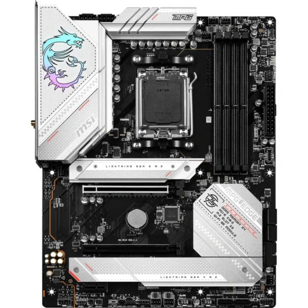 Tarjeta Madre MSI MPG B650 Edge Wifi / Socket AM5 / 256GB X4 DDR5 7800Mhz / Hdmi, Dp / USB 3.2, 2.0 / M.2 PCIe 5.0 / ATX - Image 2
