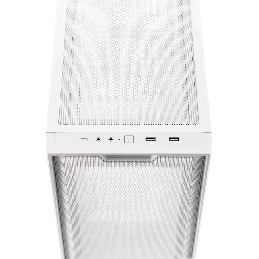 1971053651174 Gabinete Asus A21 CASE / Micro ATX / Cristal Templado / Sin Ventiladores / USB 3.0 / Blanco - Image 4