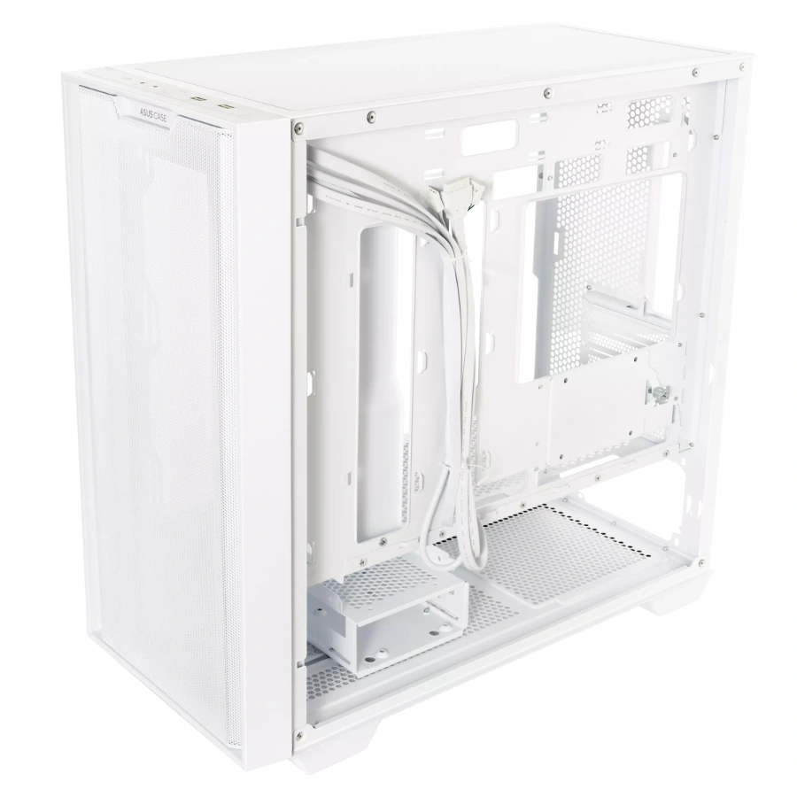 1971053651178 Gabinete Asus A21 CASE / Micro ATX / Cristal Templado / Sin Ventiladores / USB 3.0 / Blanco - Image 6