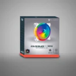 Ventilador Para PC Eolox Blaze EX30W / 120mm LED Circular Con Borde Led Rainbown / 120x120x25mm 1200RPM / Hidráulico 12V / Blanco - Image 4