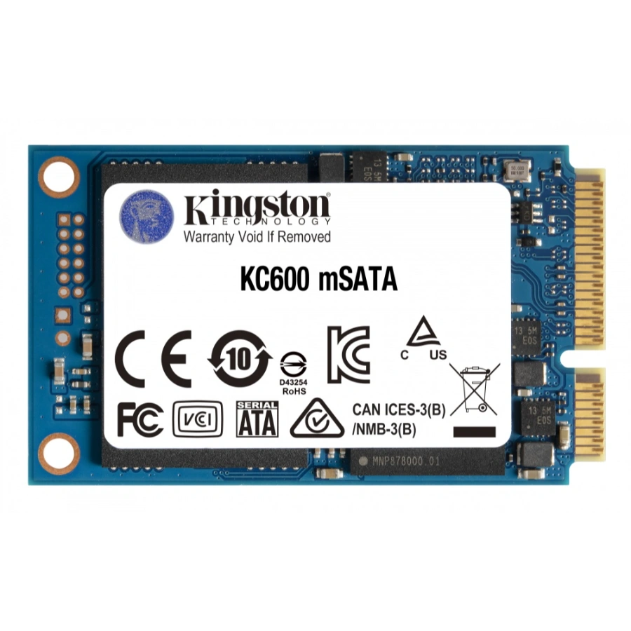 CP-KINGSTON-SKC600MS512G-1 Unidad SSD mSATA M.2 KINGSTON KC600 / 512GB / Lectura 550 MB/s, Escritura 520 MB/s / 7MM / 3D TLC - Image 1