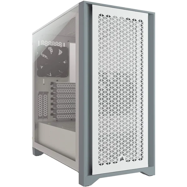 Gabinete CORSAIR 4000D AIRFLOW / E-ATX / Cristal Templado / 2 Ventiladores Incluidos / USB 3.0, USB Tipo C 3.1 / Blanco - Image 1