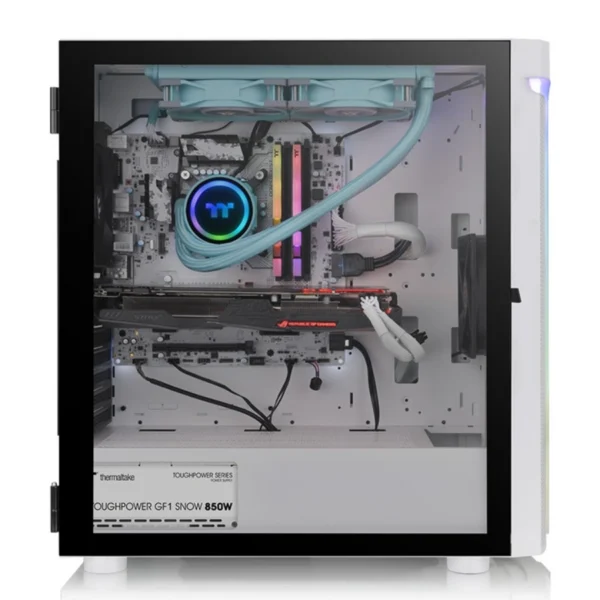 Gabinete THERMALTAKE H590 TG Argb Snow / ATX / Cristal Templado / 2 Vent. Incluidos / USB 3.0 / Blanco - Image 4