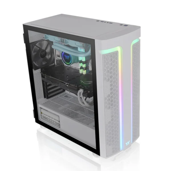 Gabinete THERMALTAKE H590 TG Argb Snow / ATX / Cristal Templado / 2 Vent. Incluidos / USB 3.0 / Blanco - Image 3