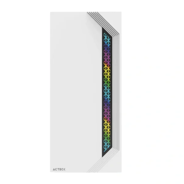 Gabinete ACTECK VIKEN GM434 RGB / Micro ATX / Cristal Templado / Incluye Fuente 500W / Usb 2.0 / No Incluye Vent. / Blanco - Image 3