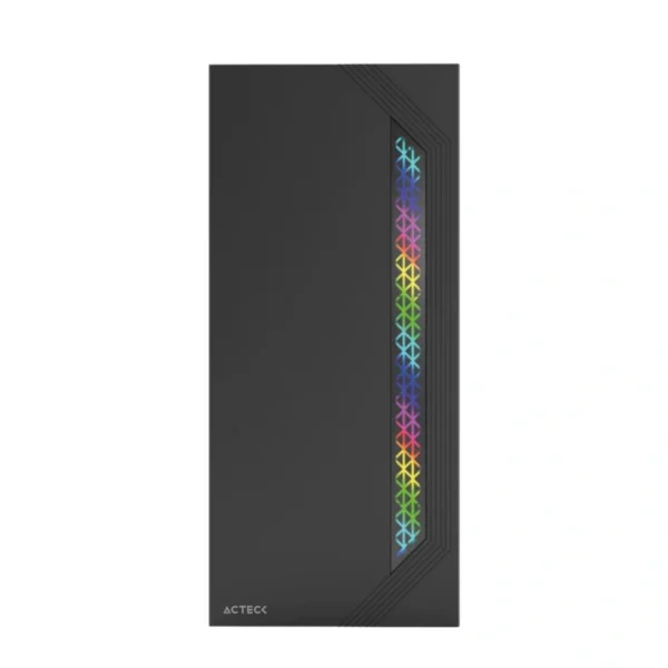 Gabinete ACTECK VIKEN GM434 RGB / Micro ATX / Cristal Templado / Incluye Fuente 500W / Usb 2.0 / No Incluye Vent. / Negro - Image 3