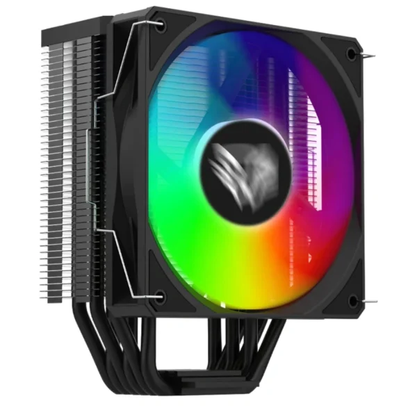 Disipador BALAM RUSH NITROX NX60 / 1 Vent 120mm / AMD, Intel / 1800Rpm / 73.6 Cfm / 33.8 dBA / 4 Pin, 3Pin 5V ARGB / Negro - Image 1