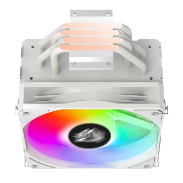 Disipador BALAM RUSH NITROX NX50 / 1 Vent 120mm / AMD, Intel / 1800 Rpm / 55 Cfm / 23 dBA / 4 Pines, 3Pines / Blanco / BR-937917 - Image 4