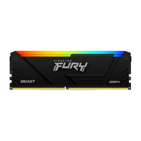 Memoria RAM KINGSTON Fury Beast Rgb / 8GB / DDR4 3600MHz* OC / CL17 / Negro - Image 1