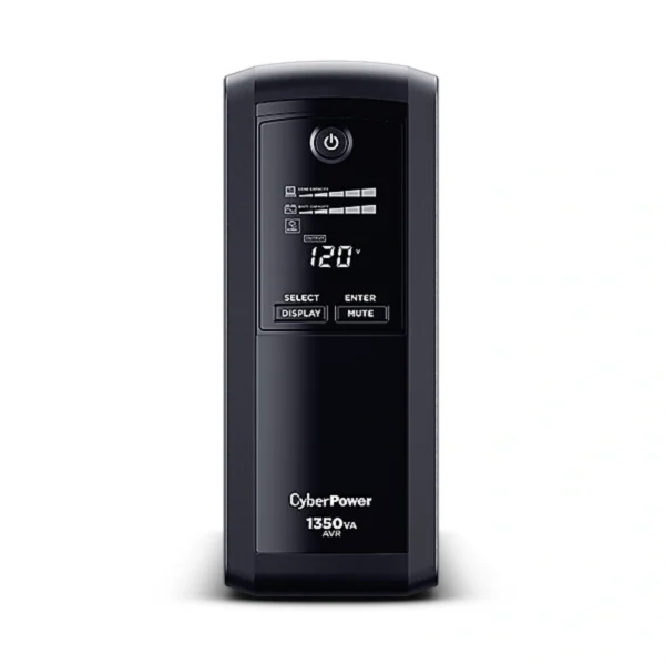 No Break CYBERPOWER CP1350AVRLCD / 1350VA / 815W / 10 Contactos* / Hasta 14Min De Respaldo Según Carga / Visor de estado LCD / Negro - Image 3