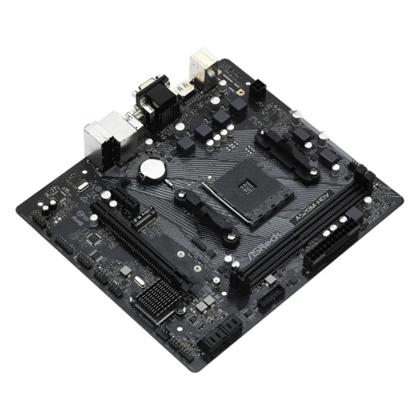 Tarjeta Madre ASROCK A520M-HDV / Socket AM4 AMD / 64GB x2 DDR4 4733MHZ OC* / x1 M.2 PCI-E 3.0 / VGA, HDMI / Micro-ATX / USB 3.2 x6 - Image 3