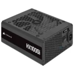 Fuente De Poder CORSAIR HX1000i / 1000W / 80 Plus Platinum / Full Modular / 24 Pin / Cpu 4+4 / Pci-E 6+2 / Sata / Pata / Negro