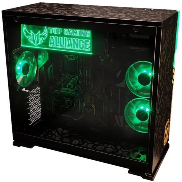 Gabinete INWIN 101 TUF GAMING / Media Torre / ATX / Fuente De Poder Integrada 850W 80 Plus Gold / Panel Lateral De Vidrio Templado / 3 Ventiladores RGB Incluidos / X2 USB 3.0 / Negro - Image 6