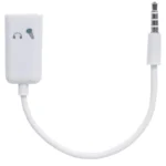 Adaptador Audio Estéreo MANHATTAN 354561 / Para Micrófono Y Audífonos / 2 x 3.5mm / 20cm / Color Blanco - Image 2