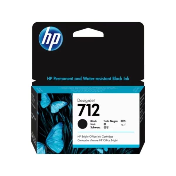Cartucho De Tinta HP DESIGNJET 7 3ED70A / Color Negro / 38 Ml / Para DesignJet T210, T230, T250, T630, T650 - Image 1