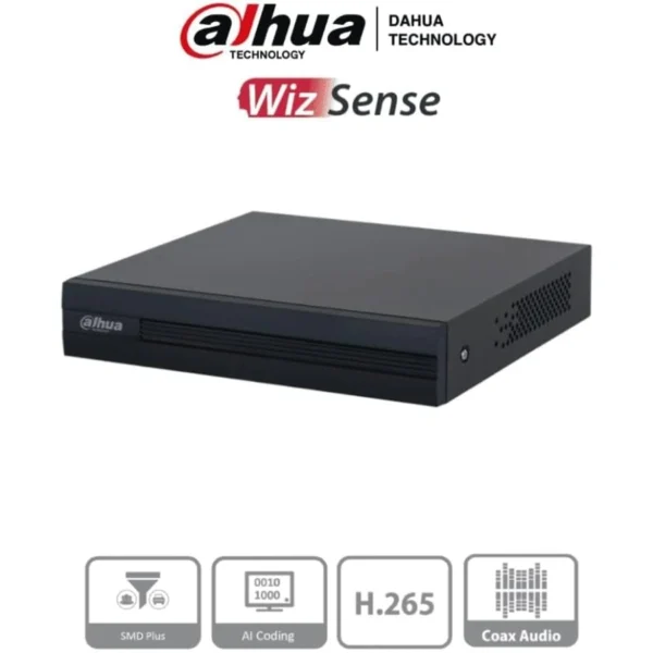 DVR DAHUA DH-XVR1B04-I / Hasta 5 Canales IP / 1080 P / 2 MP. / H265+ / SMD Plus / 1 Puerto Sata / Codificación Inteligente / Color Negro - Image 1