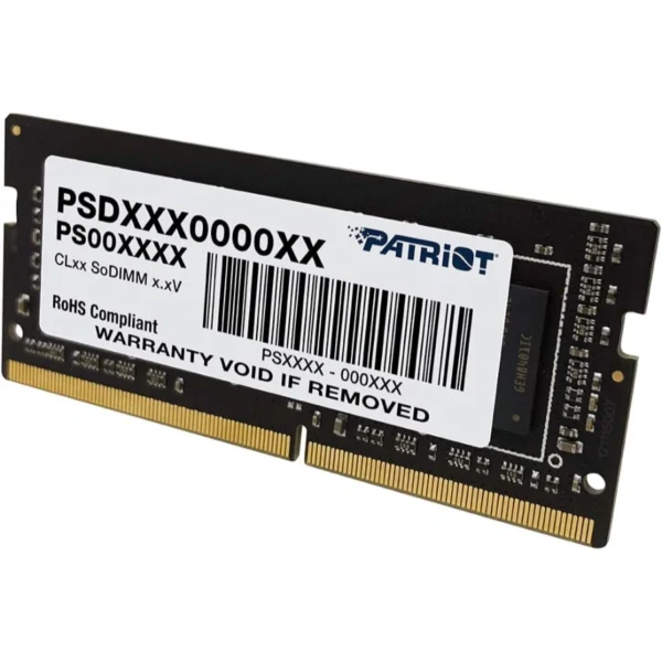 Memoria RAM SODIMM PATRIOT SIGNATURE LINE / 32GB / DDR4 3200MHz / CL22 / 1.2V / Para Laptop / Negro - Image 3