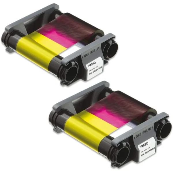 Cinta De Color EVOLIS CBGR0100C / YMCKO / 100 Impresiones / Para Impresión De Tarjetas - Image 2