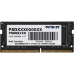 Memoria RAM SODIMM PATRIOT SIGNATURE LINE / 32GB / DDR4 3200MHz / CL22 / 1.2V / Para Laptop / Negro
