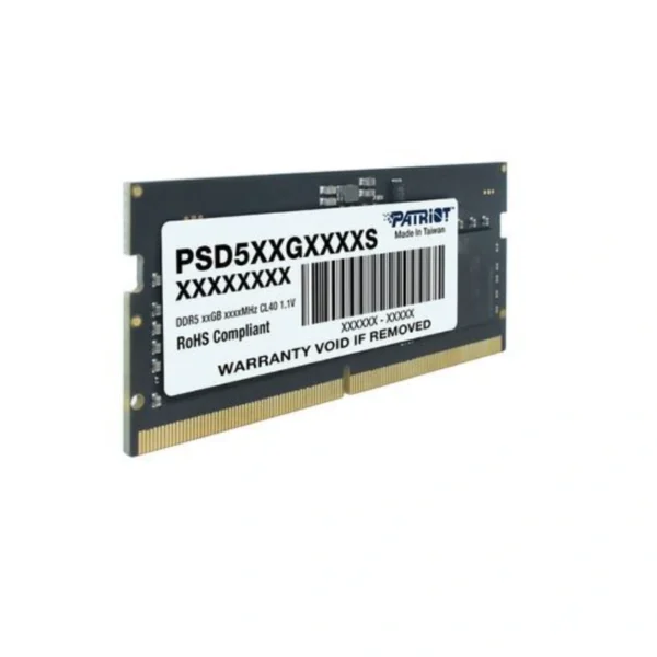 Memoria RAM SODIMM PATRIOT Signature Line PSD516G480081S / 16GB / DDR5 4800MHz / CL40 / 1.1V / Para Laptop / Negro - Image 2