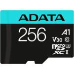 Micro Secure Digital ADATA AUSDX256GUI3V30SA2-RA1 / 256GB / Clase 10 / Negro