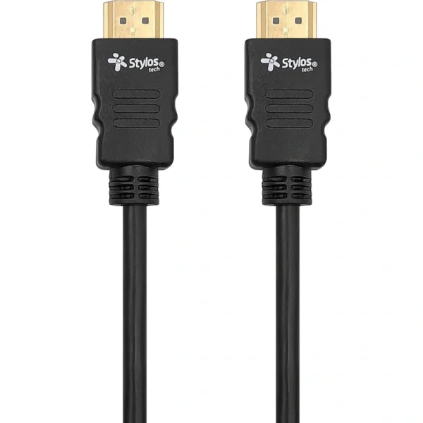 Cable HDMI STYLOS STACHD3B / Versión 1.4 / Macho A Macho / Blindado / 2 metros / Negro - Image 1