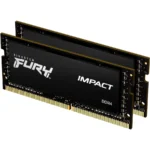 Kit De Memoria RAM SODIMM KINGSTON FURY Impact / 64GB (2x32GB) / DDR4 3200MHz / CL20 / 1.2V / XMP / Para Laptop / Color Negro
