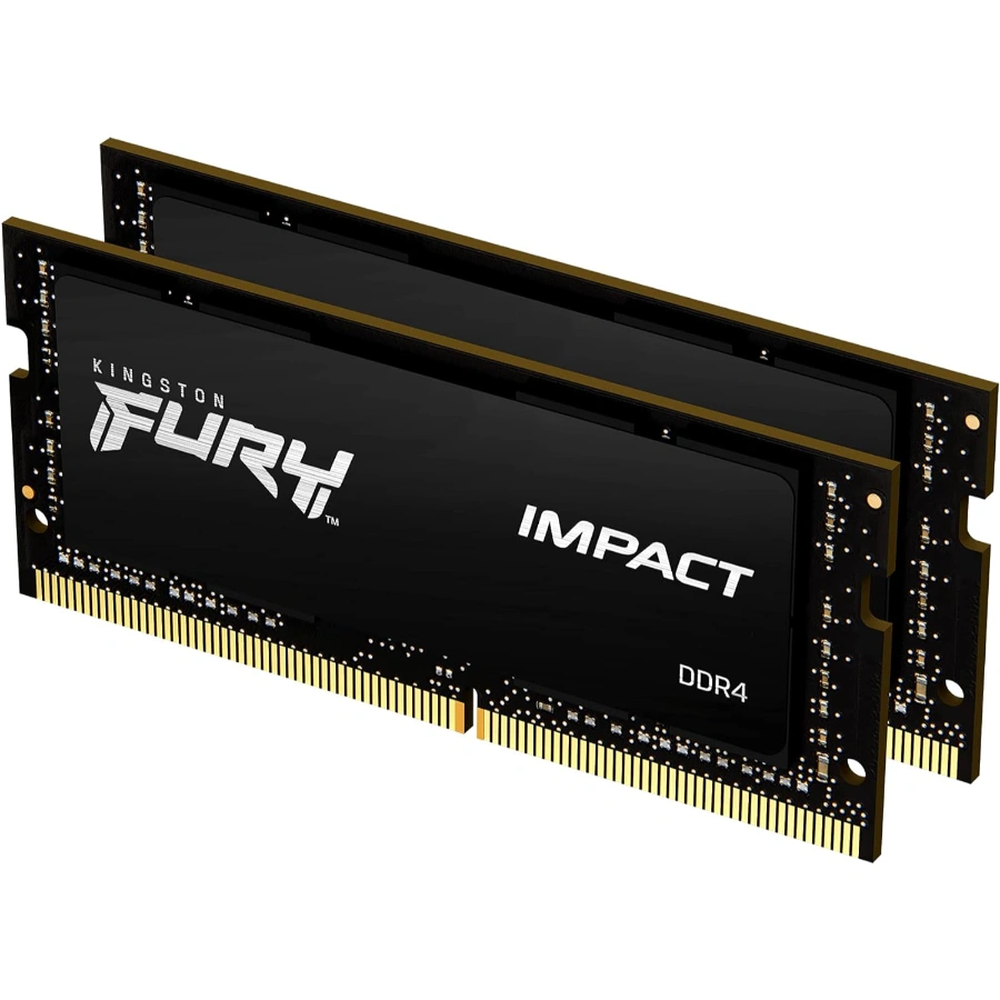 71Y1PMWsRaS._AC_SL1500_ Kit De Memoria RAM SODIMM KINGSTON FURY Impact / 64GB (2x32GB) / DDR4 3200MHz / CL20 / 1.2V / XMP / Para Laptop / Color Negro - Image 1