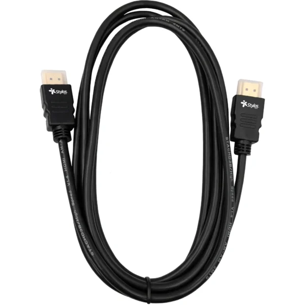 Cable HDMI STYLOS STACHD3B / Versión 1.4 / Macho A Macho / Blindado / 2 metros / Negro - Image 3