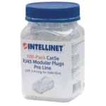 Plug Modular INTELLINET 790512 / RJ45 / CAT5E / UTP / Admite 24 A 26 AWG / Bote Con 100 Piezas - Imagen 3