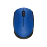 Mouse Logitech M170 BLUE-K / Óptico / Inalámbrico / Mini Receptor USB / 2 Botones+Scroll / 1000 DPI / Compatible Con Mac Y Chrome / Color Azul