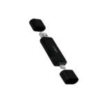 Lector De Memoria Dual ACTECK DH450 / USB A - USB C / Micro SD / TF / Negro