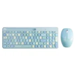 Kit De Teclado Y Mouse ACTECK CREATOR CHIC MK470 / Membrana / Inalámbrico / Receptor USB / 2 Botones+Scroll / Sensor Óptico / Español / Azul