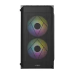 Gabinete ACTECK Doom GI630 / Micro-ATX / Fuente Incluida 500W / Panel Acrílico / 3 Ventiladores RGB Incluidos / USB 2.0, 3.0 / Negro - Image 5